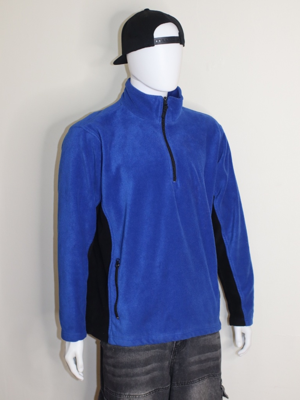 Stylish Vintage Turtle Neck Fleece Quarter Zip Sweater